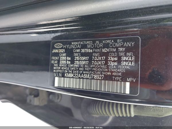 2021 HYUNDAI KONA SEL