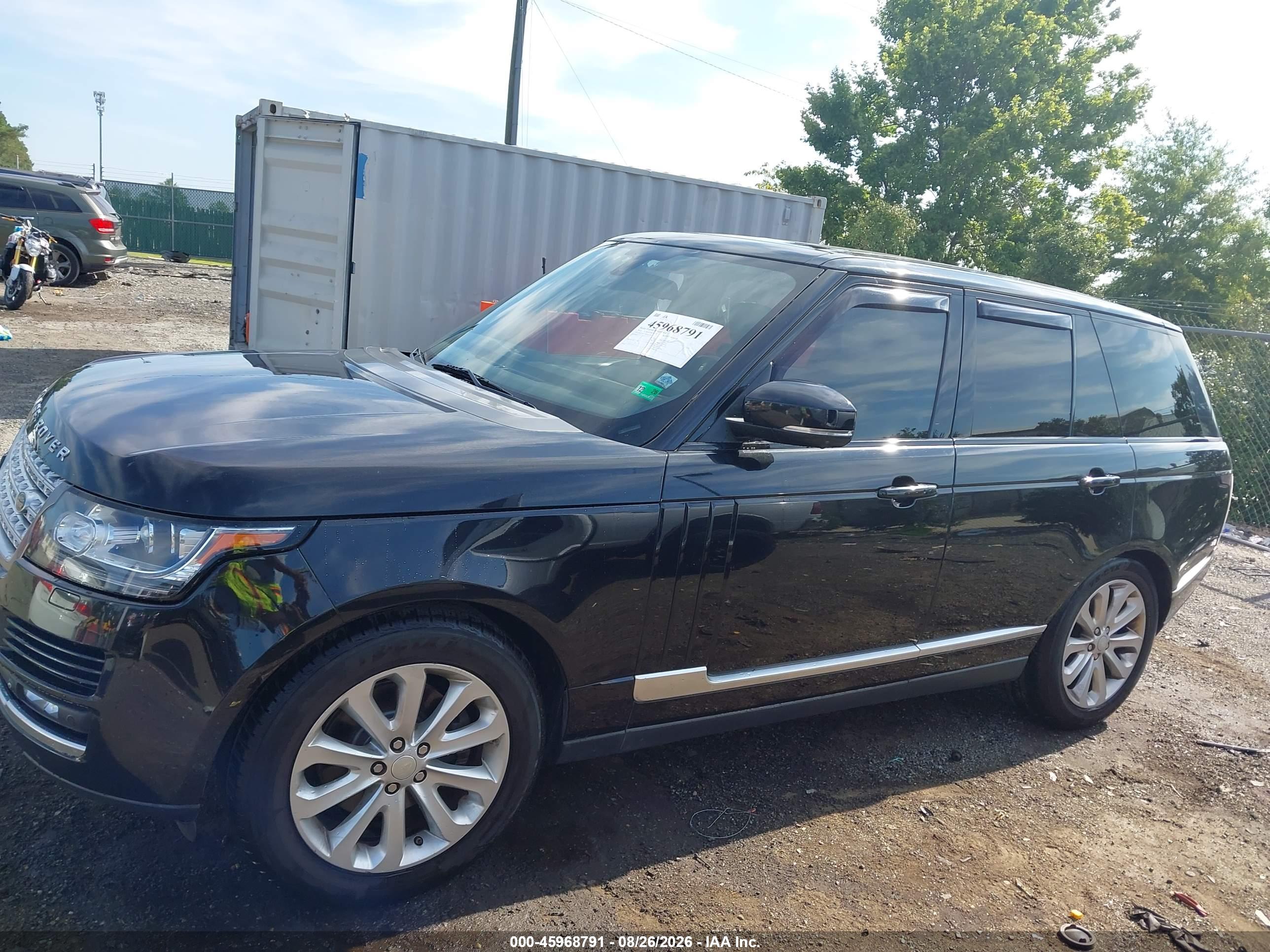 2015 LAND ROVER RANGE ROVER 3.0L V6 SUPERCHARGED HSE