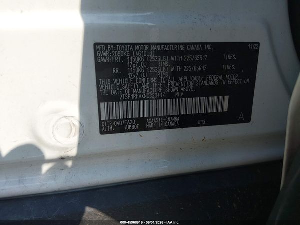 2022 TOYOTA RAV4 XLE — I9