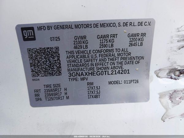 2026 CHEVROLET EQUINOX FWD LT — I9