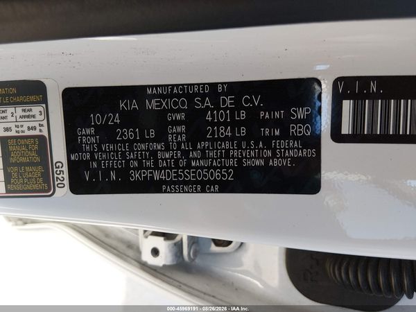 2025 KIA K4 GT-LINE