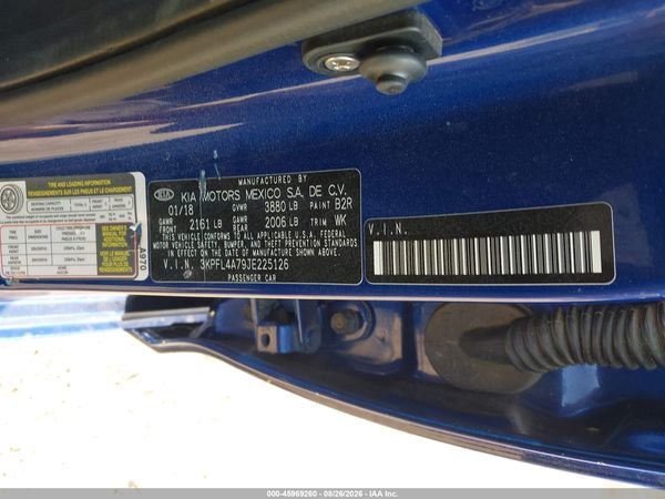 2018 KIA FORTE S — I9