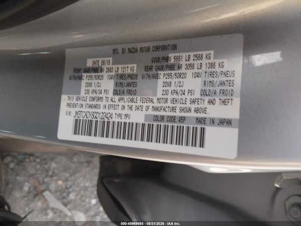2016 MAZDA CX-9 GRAND TOURING — I9