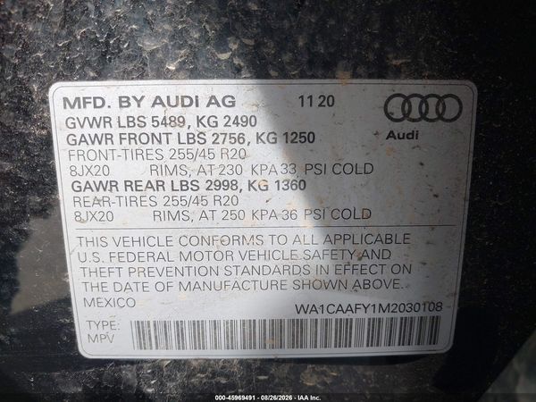 2021 AUDI Q5