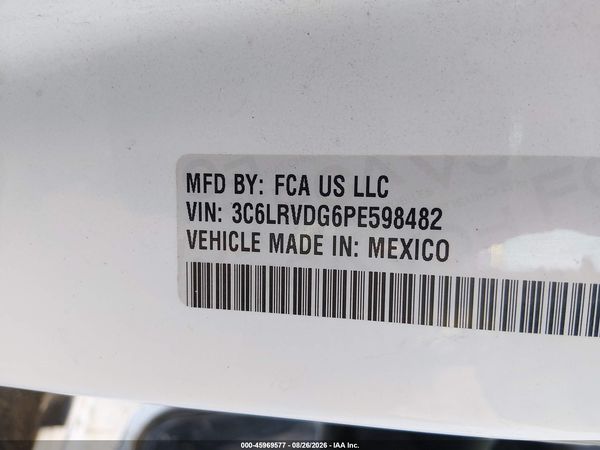 2023 RAM PROMASTER 2500 HIGH ROOF 159 WB