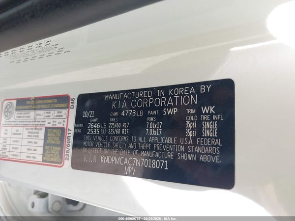 2022 KIA SPORTAGE LX — I9