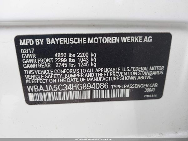2017 BMW 530I — I9