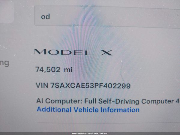 2023 TESLA MODEL X
