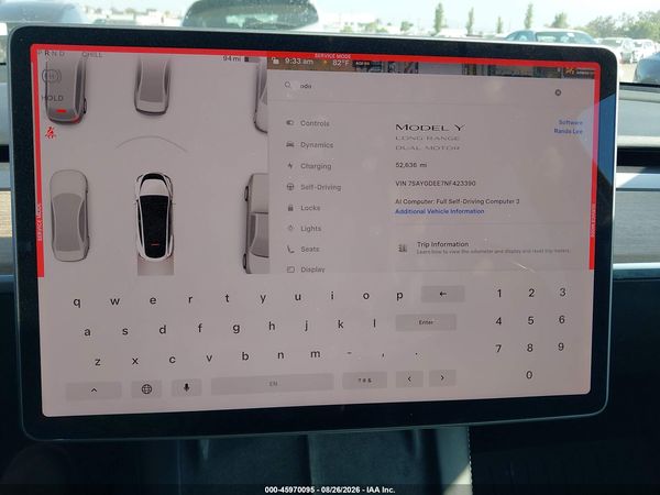 2022 TESLA MODEL Y