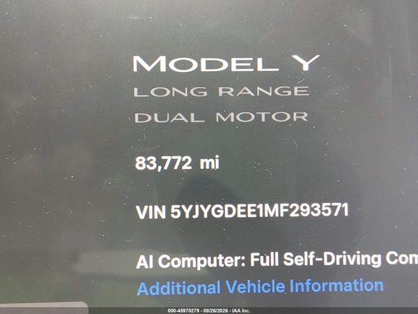 2021 TESLA MODEL Y — I118