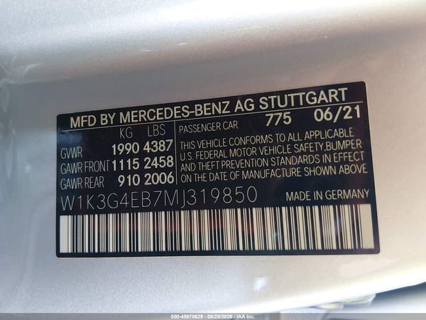 2021 MERCEDES-BENZ A 220 A220