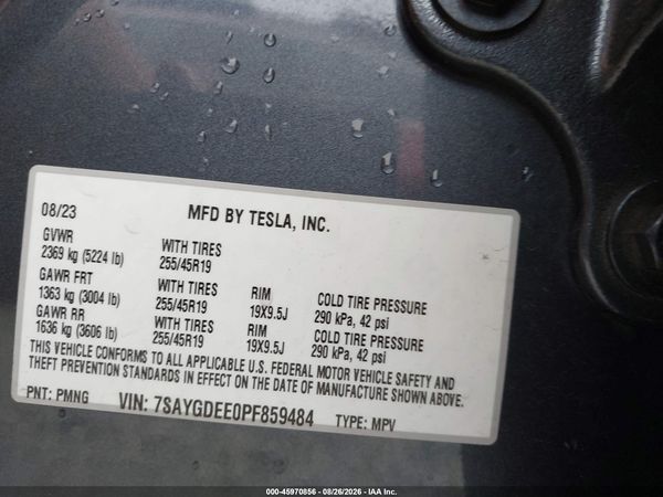 2023 TESLA MODEL Y — I9