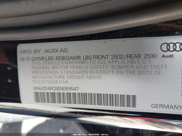 2014 AUDI A6 2.0T PREMIUM