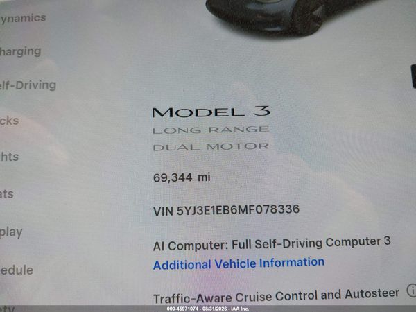 2021 TESLA MODEL 3 — I118