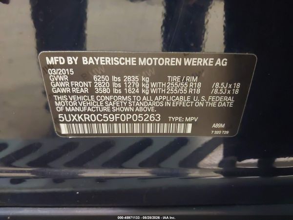 2015 BMW X5 XDRIVE35I