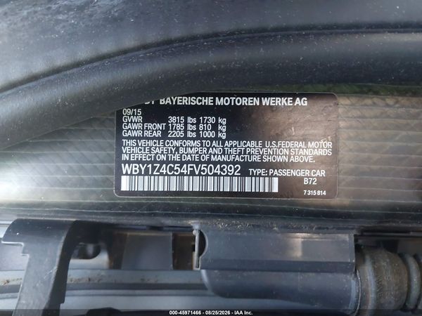 2015 BMW I3 BASE W/RANGE EXTENDER