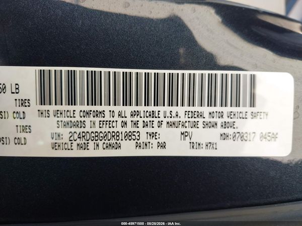 2013 DODGE GRAND CARAVAN AMERICAN VALUE PKG