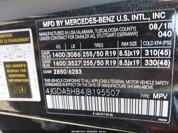 2018 MERCEDES-BENZ GLE 350 4MATIC