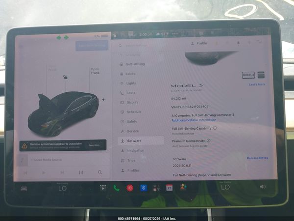 2018 TESLA MODEL 3 LONG RANGE/MID RANGE — I7
