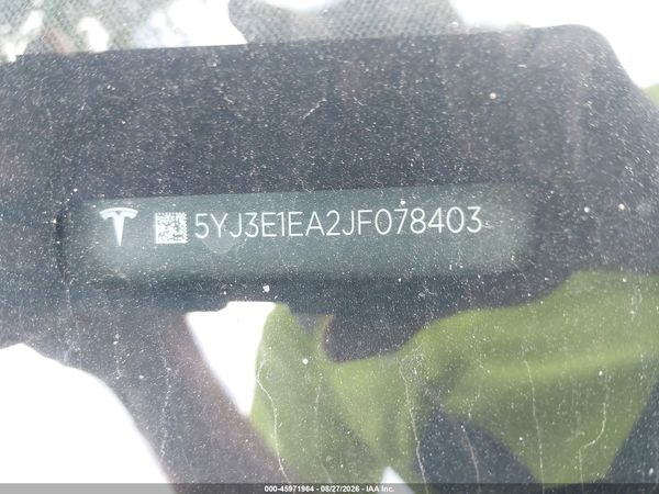 2018 TESLA MODEL 3 LONG RANGE/MID RANGE — I9
