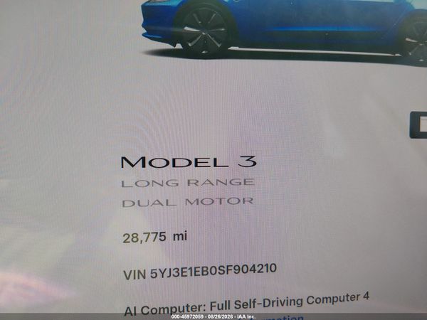 2025 TESLA MODEL 3 — I118