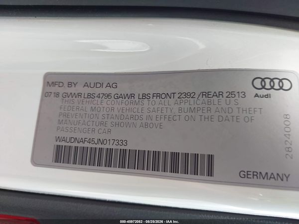 2018 AUDI A4
