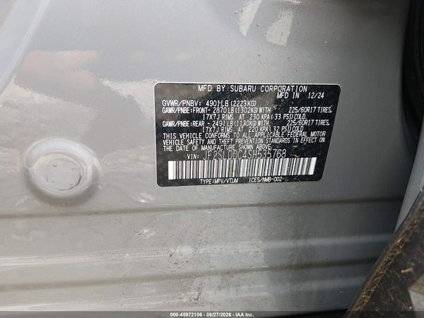 2025 SUBARU FORESTER PREMIUM — I9
