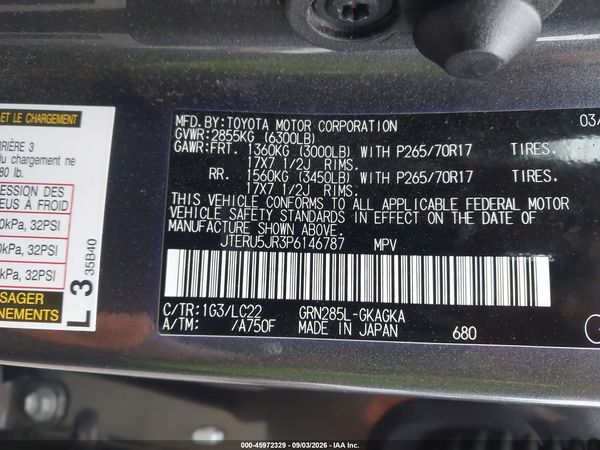 2023 TOYOTA 4RUNNER TRD OFF ROAD PREMIUM — I9