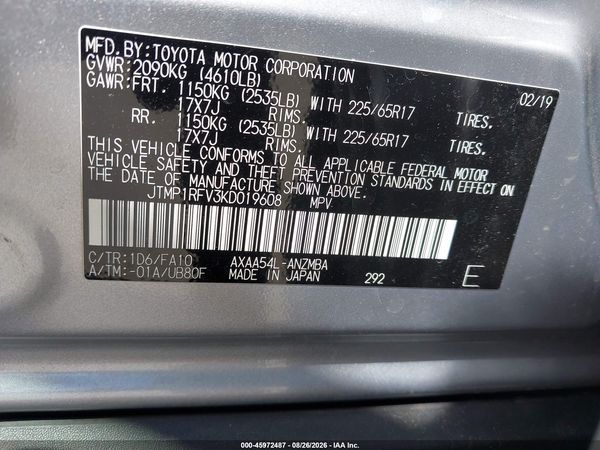 2019 TOYOTA RAV4 XLE