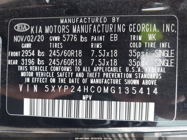 2021 KIA TELLURIDE LX — I9