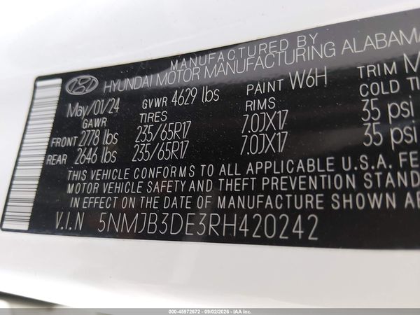 2024 HYUNDAI TUCSON SEL — I9