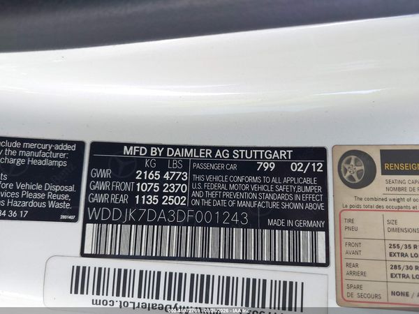 2013 MERCEDES-BENZ SL 550 SL550
