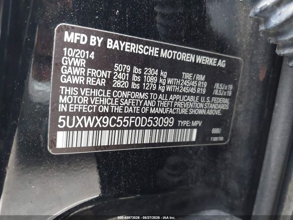 2015 BMW X3 XDRIVE28I