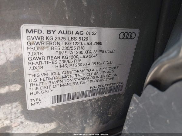 2023 AUDI Q3 — I9