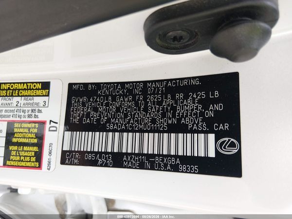 2021 LEXUS ES 300H 300h Premium — I9