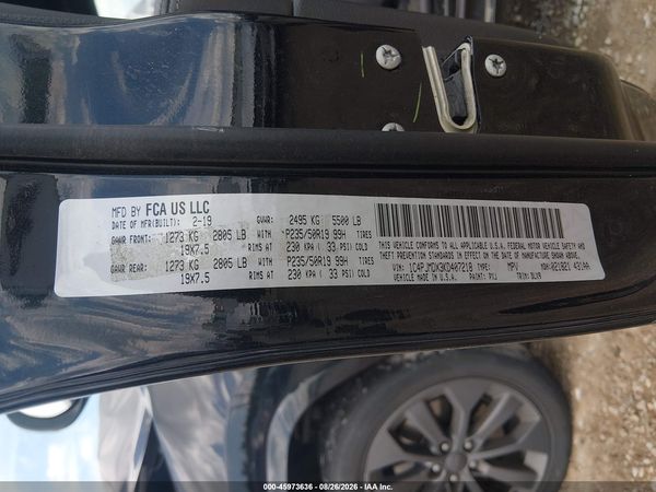 2019 JEEP CHEROKEE HIGH ALTITUDE 4X4