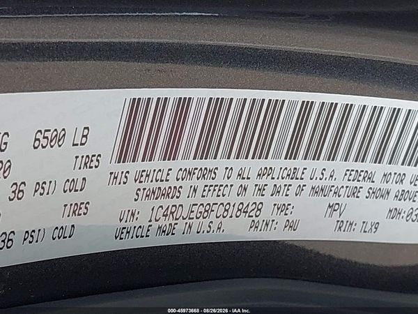 2015 DODGE DURANGO CITADEL