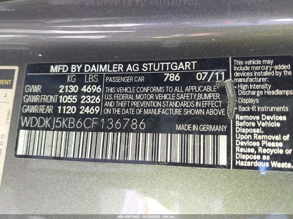 2012 MERCEDES-BENZ E 350 E350