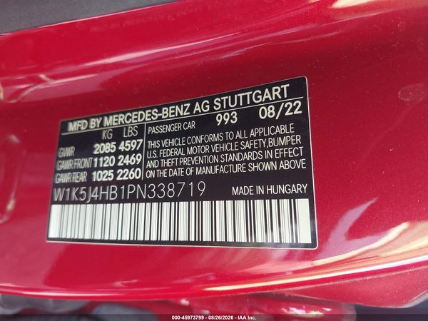 2023 MERCEDES-BENZ CLA 250 COUPE 4MATIC — I9