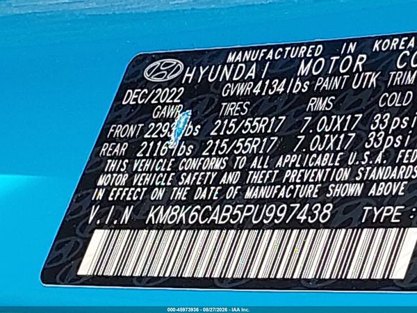 2023 HYUNDAI KONA SEL — I9