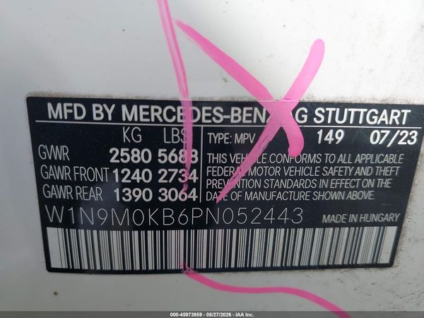 2023 MERCEDES-BENZ EQB 300 SUV 4MATIC — I9