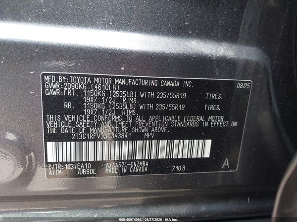 2025 TOYOTA RAV4 XLE PREMIUM — I9