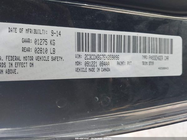 2014 DODGE CHARGER SE