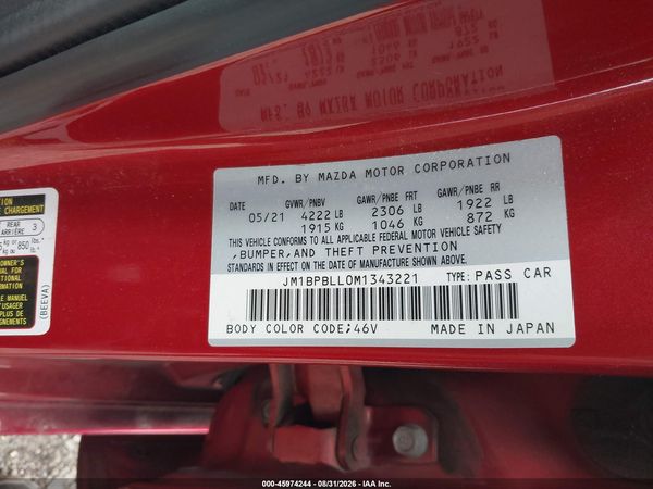 2021 MAZDA MAZDA3 PREFERRED — I9