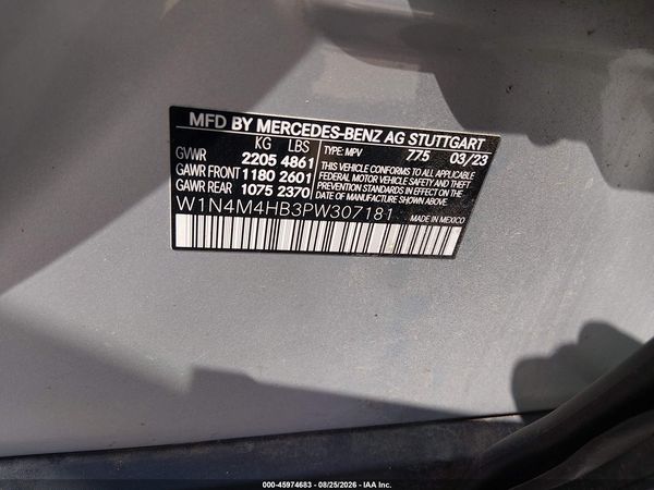 2023 MERCEDES-BENZ GLB 250 4MATIC
