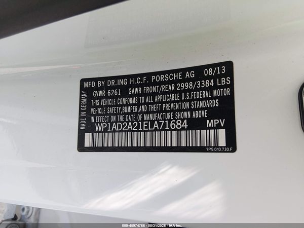 2014 PORSCHE CAYENNE GTS