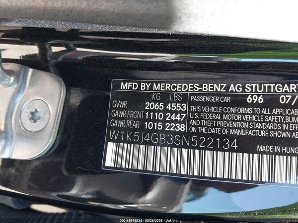 2025 MERCEDES-BENZ CLA 250 COUPE — I9