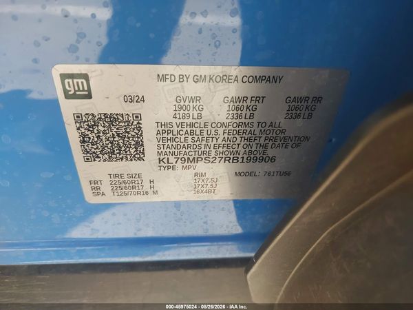 2024 CHEVROLET TRAILBLAZER FWD LT — I9