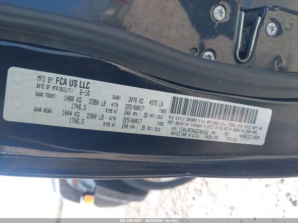 2016 JEEP PATRIOT HIGH ALTITUDE EDITION — I9