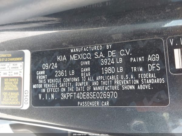 2025 KIA K4 LXS — I9